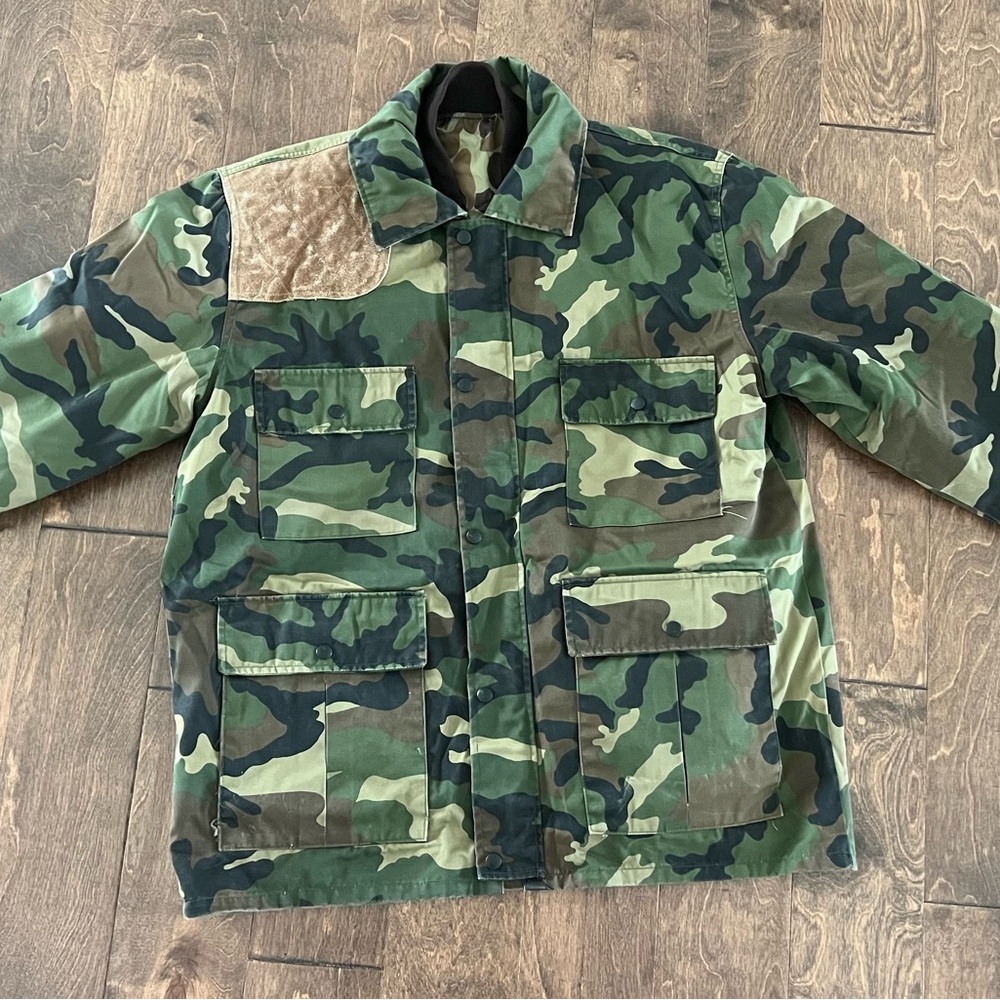 Vintage Winchester Shooting Hunting Camo Jacket  Insulated Liner Coat